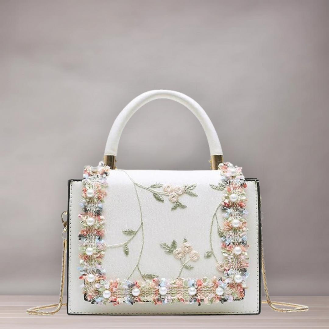 Sac à main pour femmes | Détail dentelle et fleurs