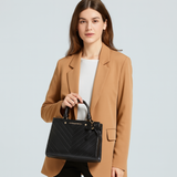 Sac à main structuré pour femme | Double compartiment