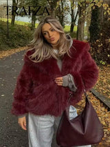 Manteau Femme Oversize en Fausse Fourrure | Chaleur Luxueuse