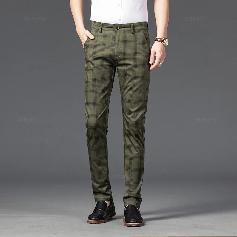 Tirenta | Pantalon à Carreaux Raffiné