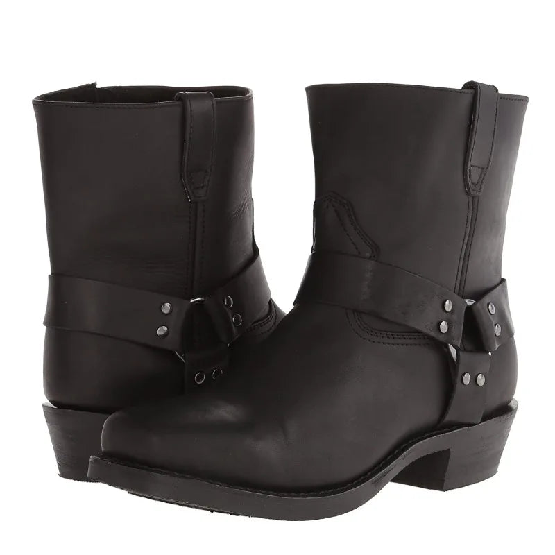 Buty kowbojskie dla mężczyzn | Boczny zamek błyskawiczny