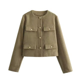 Veste structurée pour femmes à boutons | Élégante