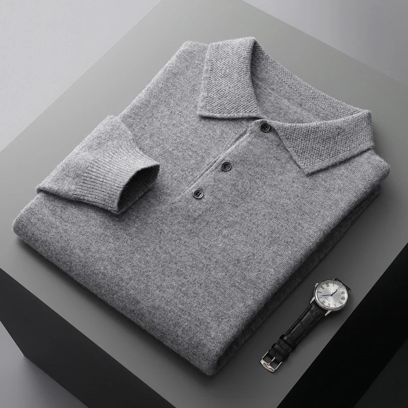 Polo à manches longues pour hommes | Col classique