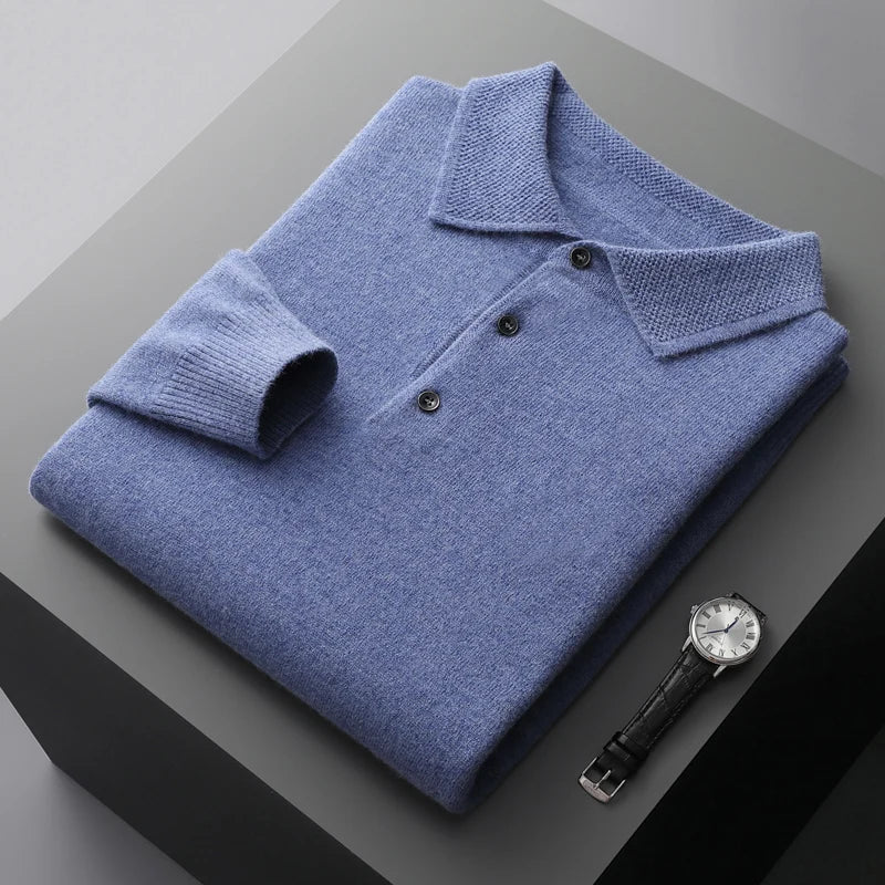 Polo à manches longues pour hommes | Col classique