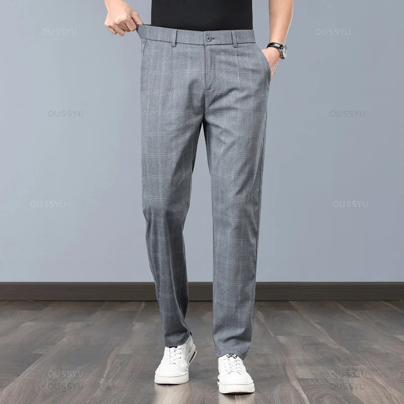 Tirenta | Pantalon à Carreaux Classique du Quotidien