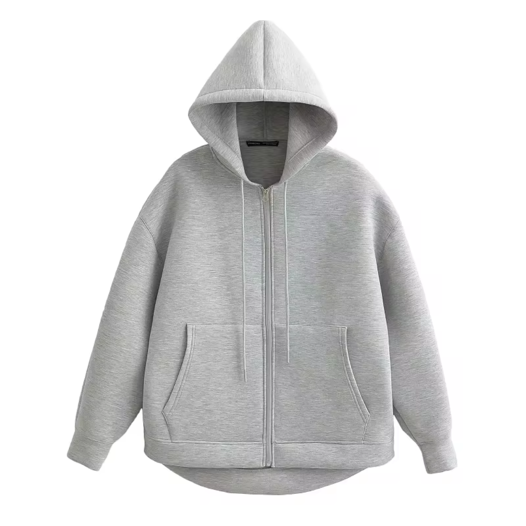Sweat à Capuche Femme Décontracté | Fermeture Éclair