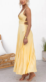 Tirenta | Robe Maxi Éclat Doré
