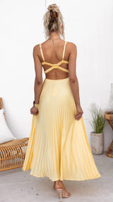 Tirenta | Robe Maxi Éclat Doré