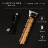 Tondeuse à cheveux 3-en-1 – TrimRavo – Sans fil – Lame en T et rasoir à grille