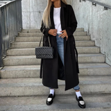Trench-coat Long pour Femme | Fermeture à Double Boutons