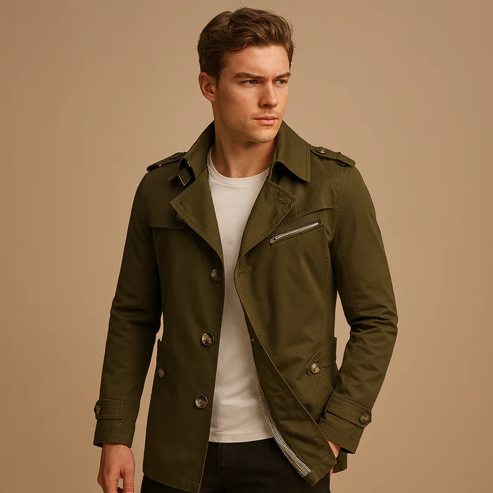 Trench-coat déperlant pour homme