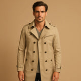 Trench-coat déperlant pour homme