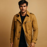 Trench-coat déperlant pour homme
