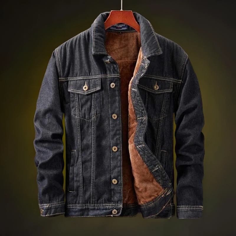 Veste en denim pour hommes | Doublure polaire