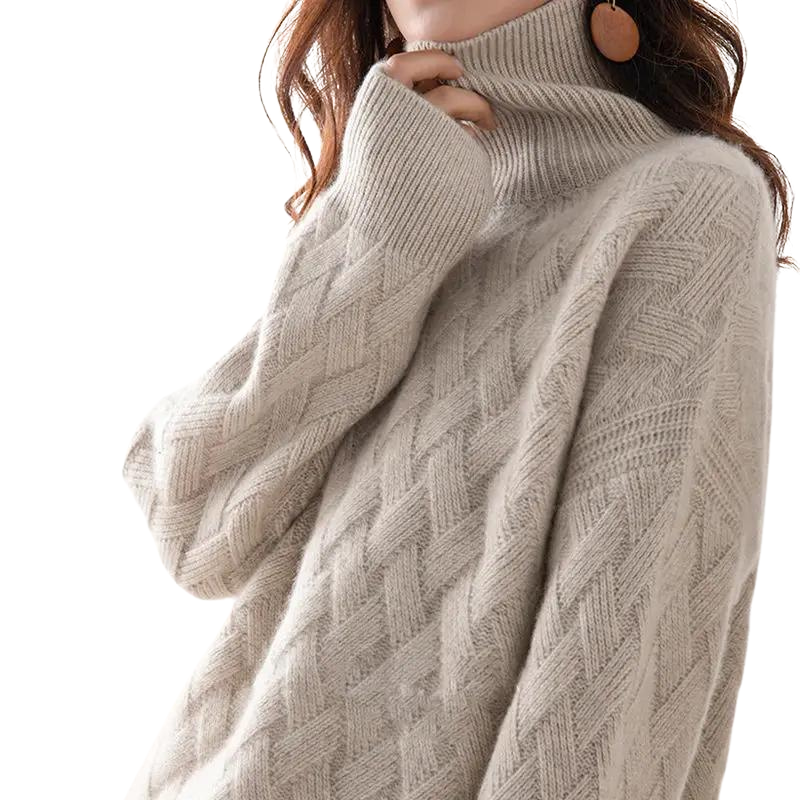 Col roulé pour femmes | Pull tricoté