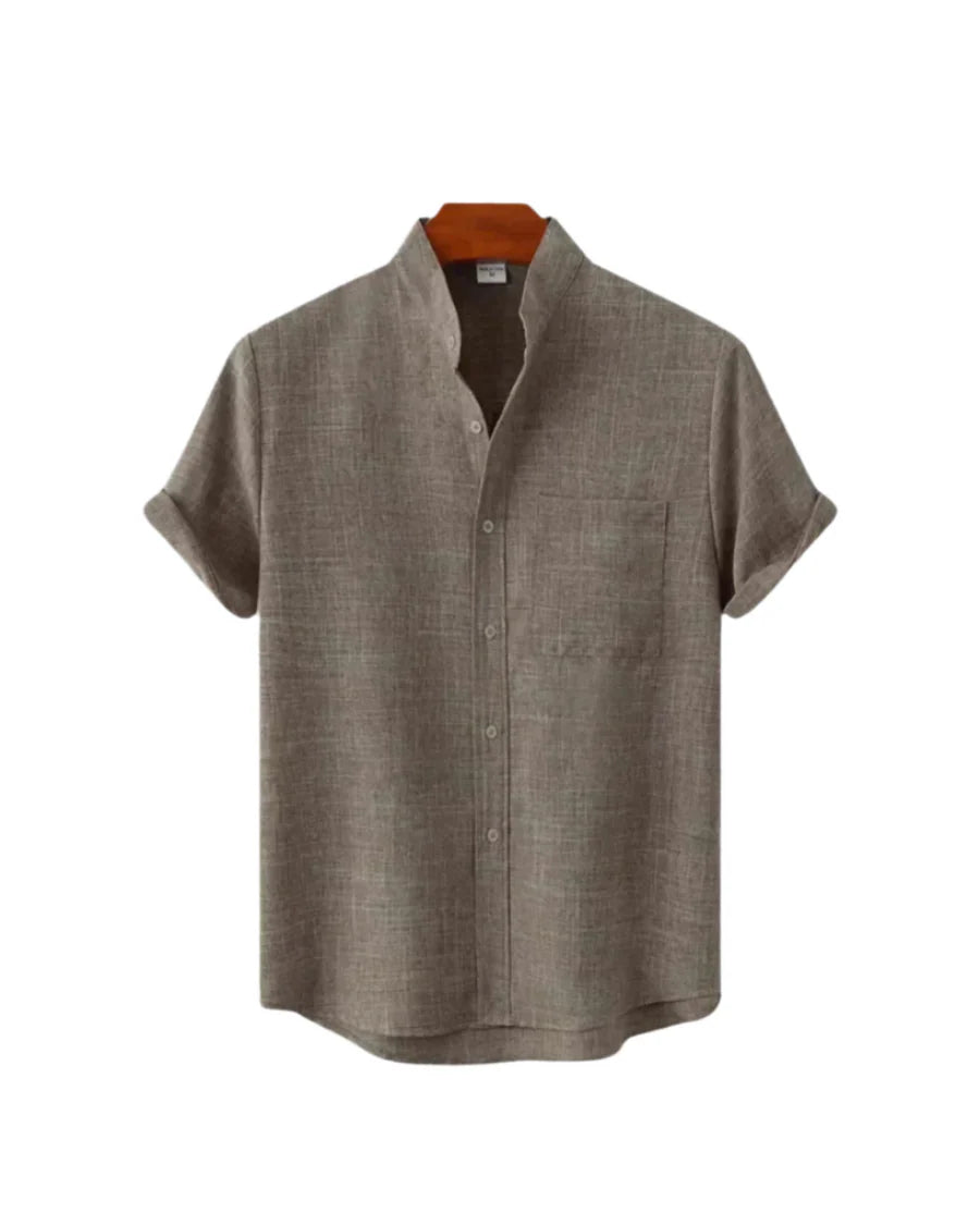Tirenta | Chemise en Lin à Manches Courtes