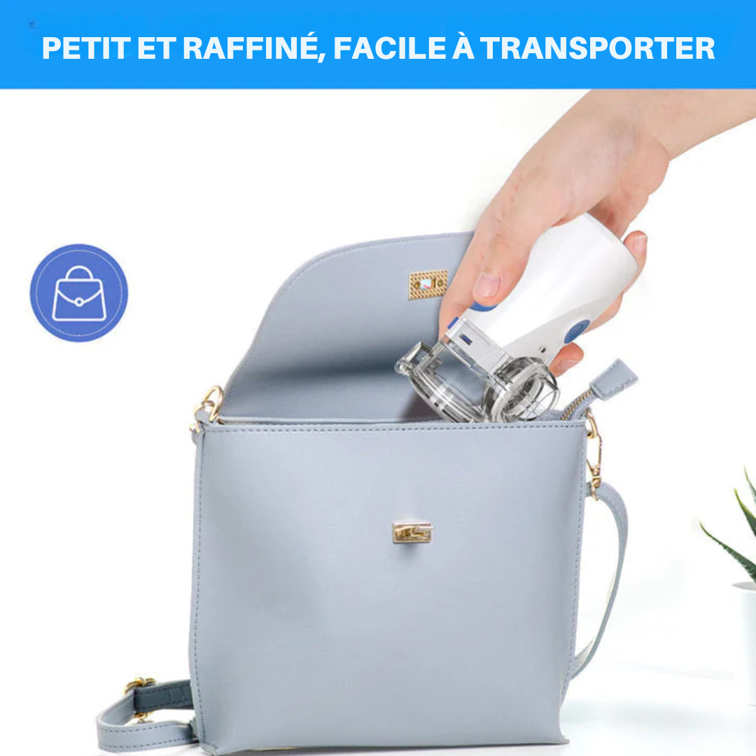 Vaporisateur à mailles 3-en-1 – NebriVibe – Portable – Fonction ultrasonique