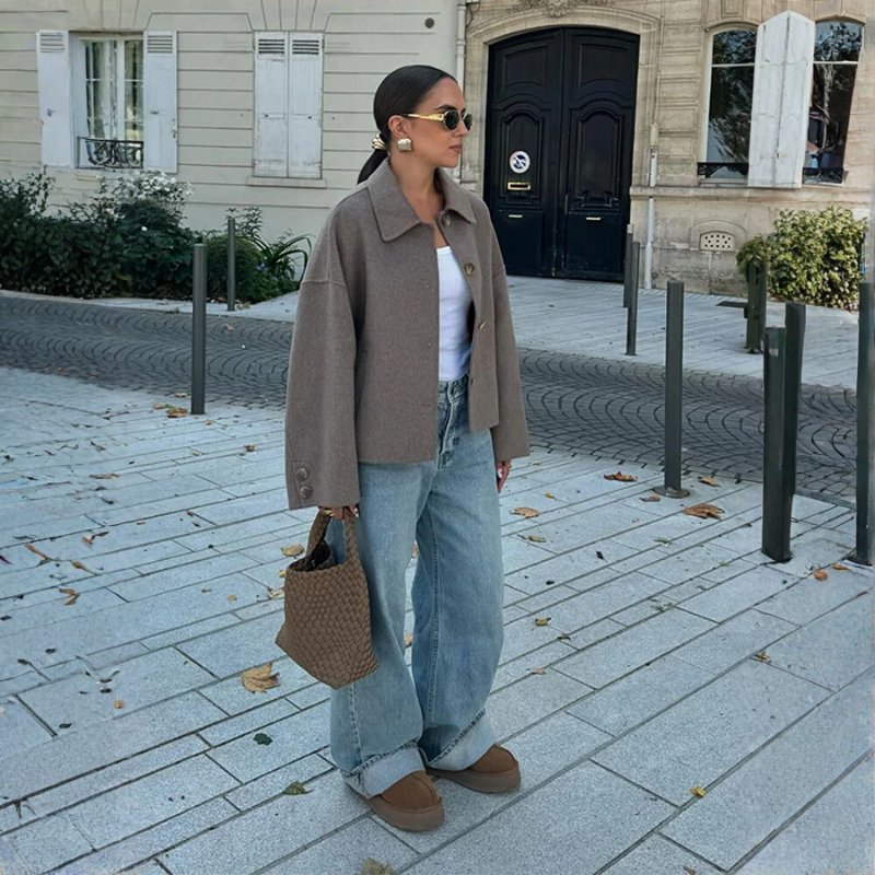 Veste Femme Courte | Coupe Loose