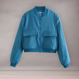 Veste Femme Bomber Chic | Col V avec Poches