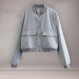 Veste Femme Bomber Chic | Col V avec Poches
