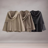 Veste Femme à Col Large Asymétrique | Coupe Évasée
