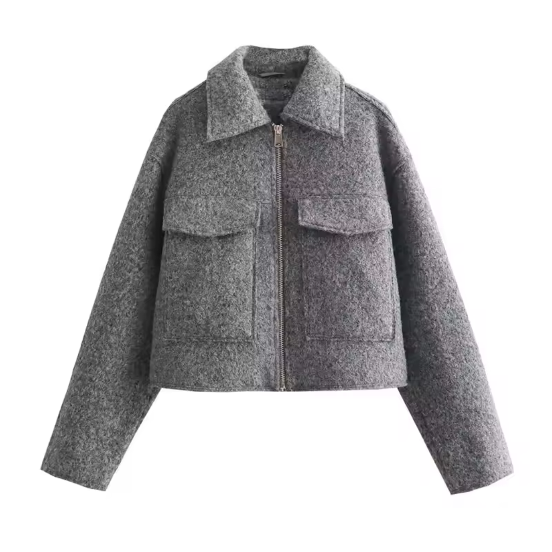 Veste Femme Courte à Poches | Coupe Décontractée