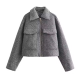 Veste Femme Courte à Poches | Coupe Décontractée