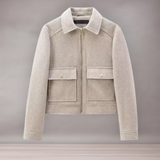 Veste Femme Courte Élégante | Poches à Rabat