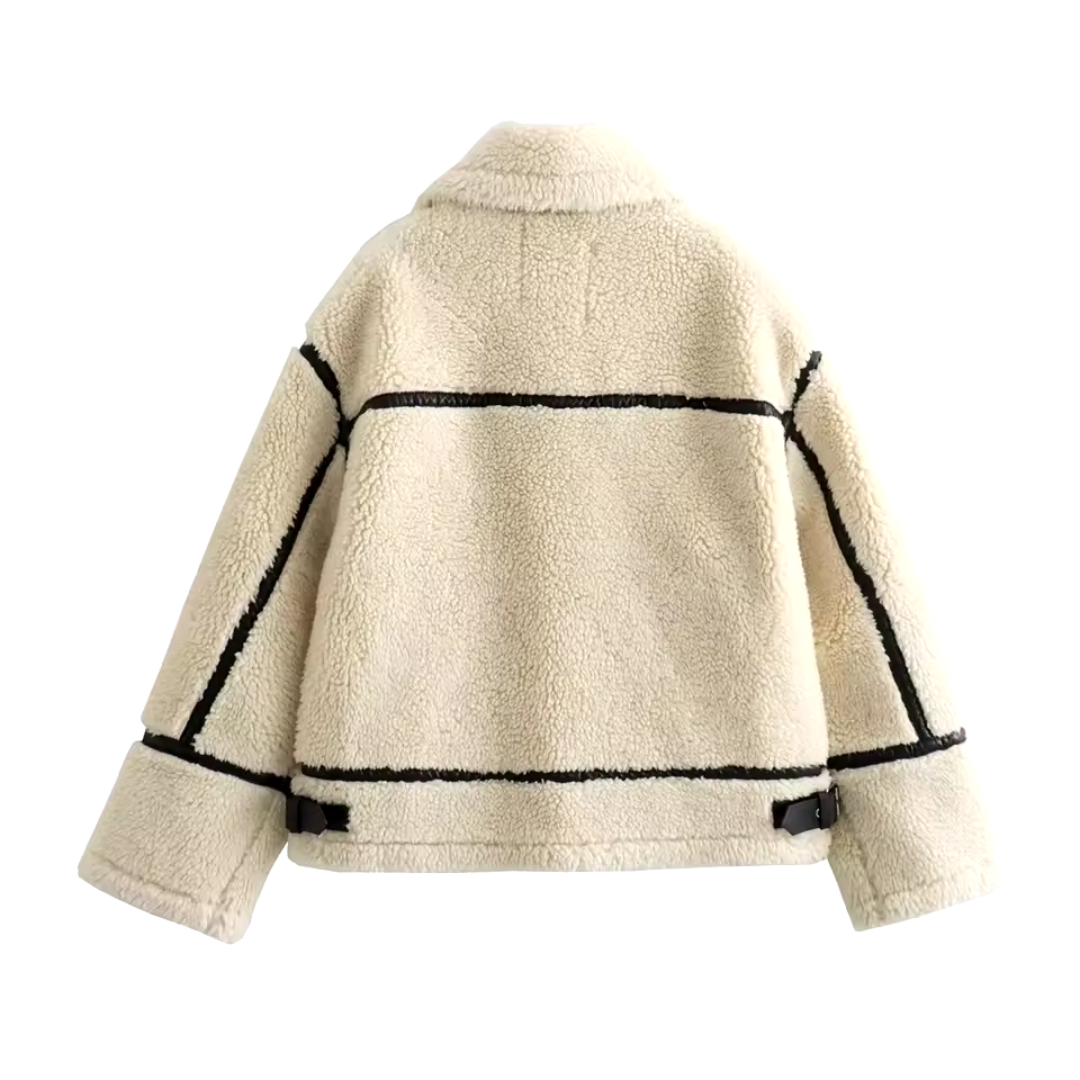 Veste Femme Doublée Chaude | Détails Contrastés