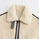 Veste Femme Doublée Chaude | Détails Contrastés