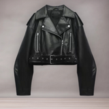 Veste Femme Style Biker | Ceinture et Zips