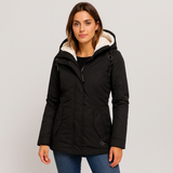 Veste d'hiver longue à capuche pour femmes | Doublure intérieure