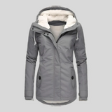 Veste d'hiver longue à capuche pour femmes | Doublure intérieure