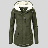 Veste d'hiver longue à capuche pour femmes | Doublure intérieure