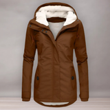 Veste d’hiver longue pour femmes | Capuche et doublure
