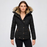 Veste d'hiver rembourrée pour femmes | Modèle à capuche