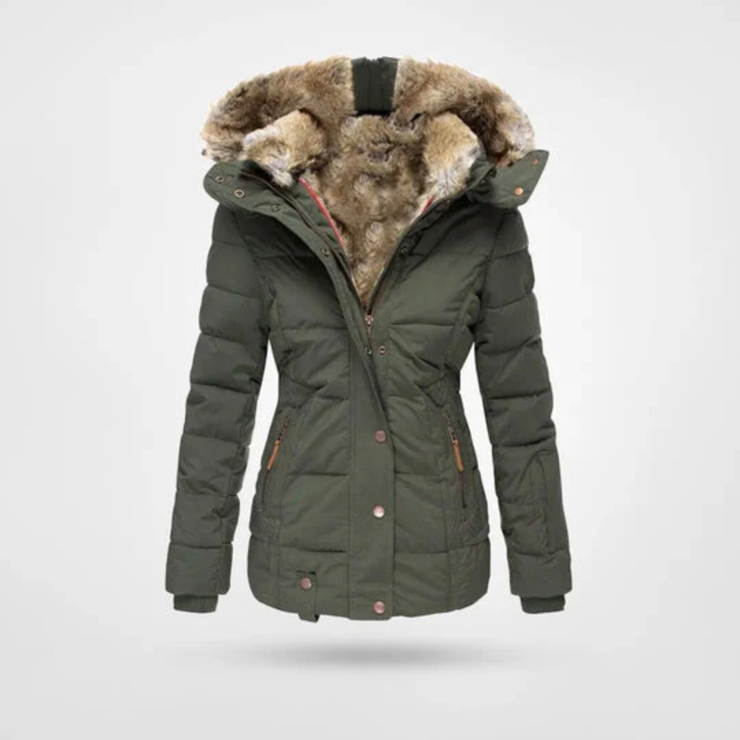 Veste d'hiver rembourrée pour femmes | Modèle à capuche