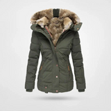 Veste d'hiver rembourrée pour femmes | Modèle à capuche