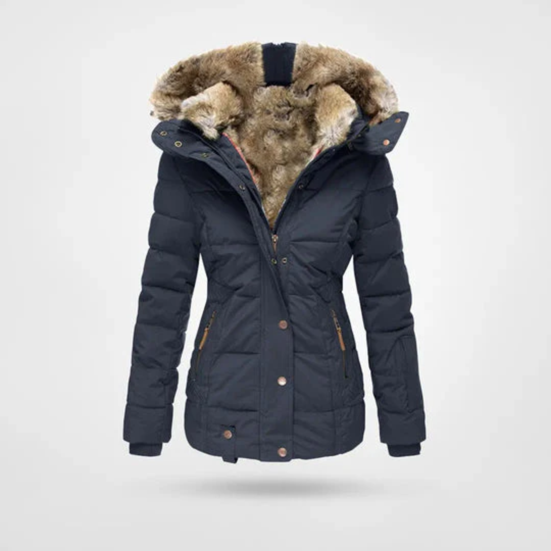 Veste d'hiver rembourrée pour femmes | Modèle à capuche