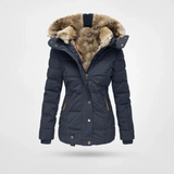 Veste d'hiver rembourrée pour femmes | Modèle à capuche