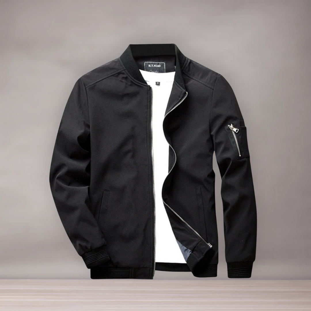 Veste d’été courte pour hommes | Fermeture zippée