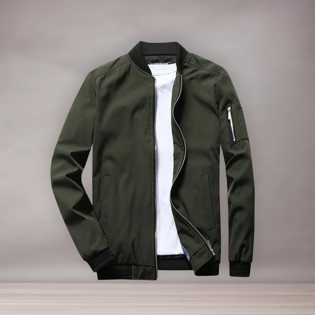 Veste d’été courte pour hommes | Fermeture zippée
