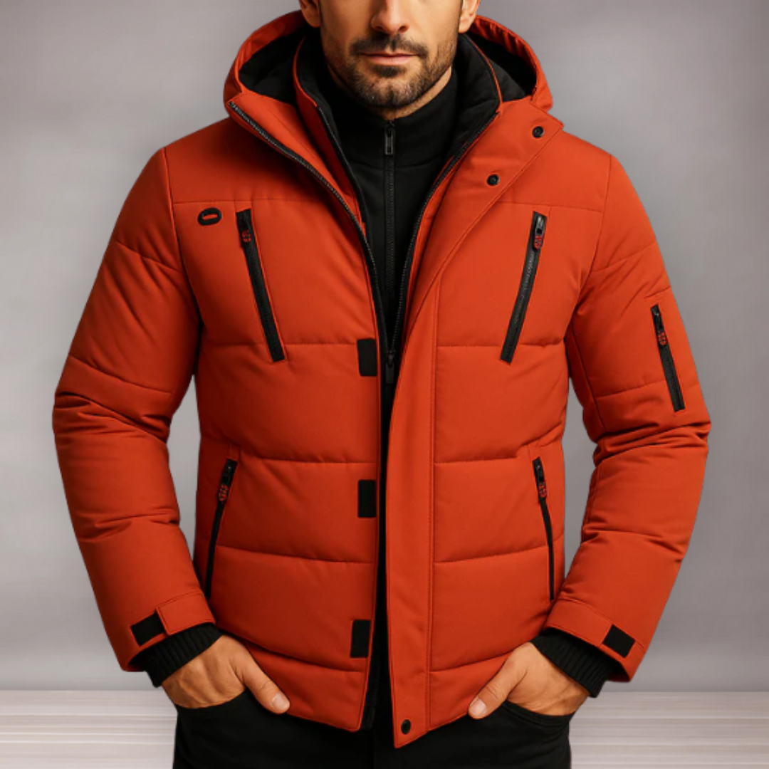 Veste d’hiver pour hommes | Capuche ajustable