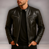 Veste zippée pour hommes | Col montant
