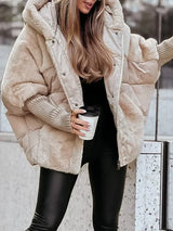 Veste bomber à capuche pour femme
