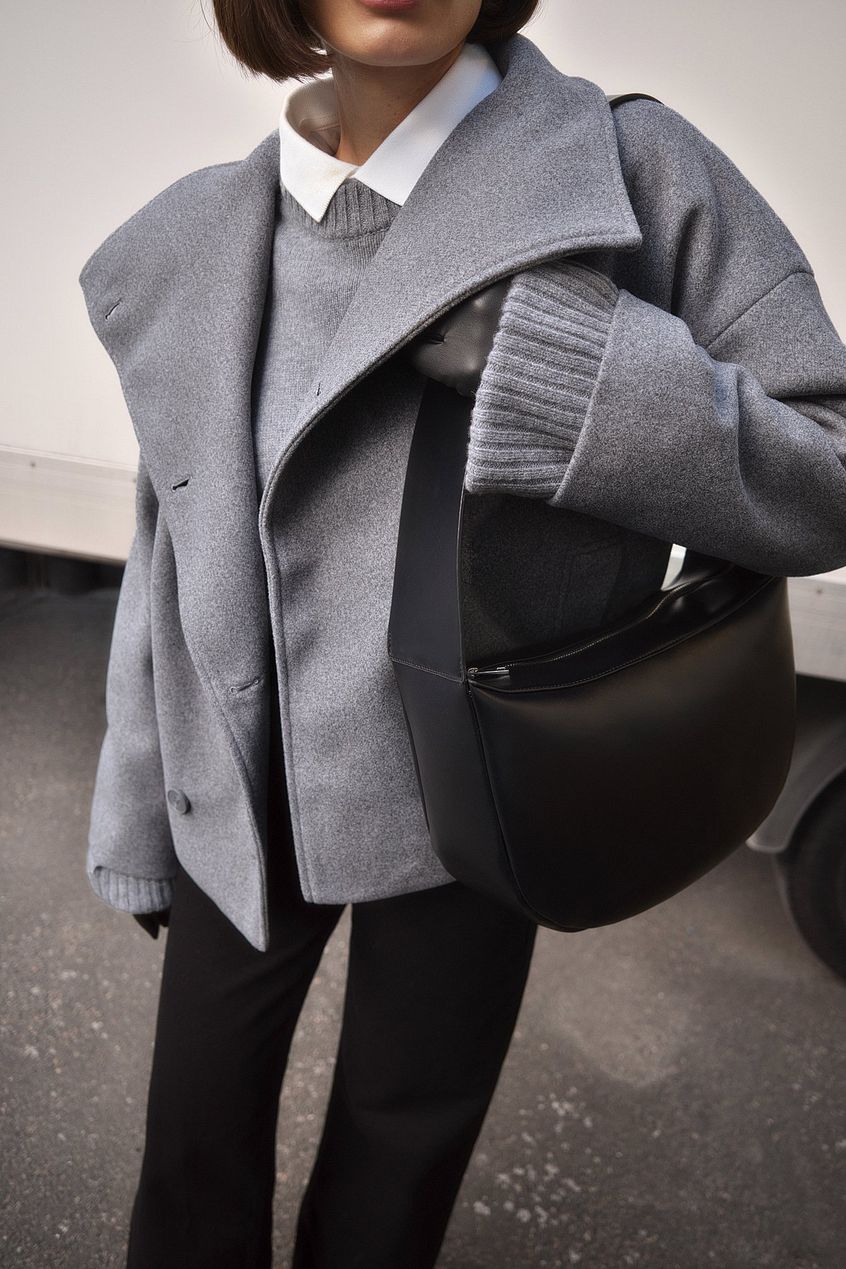Veste courte à double fermeture pour femme