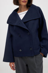 Veste courte à double fermeture pour femme