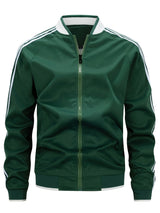 Veste intermédiaire pour homme | Col baseball avec manches rayées