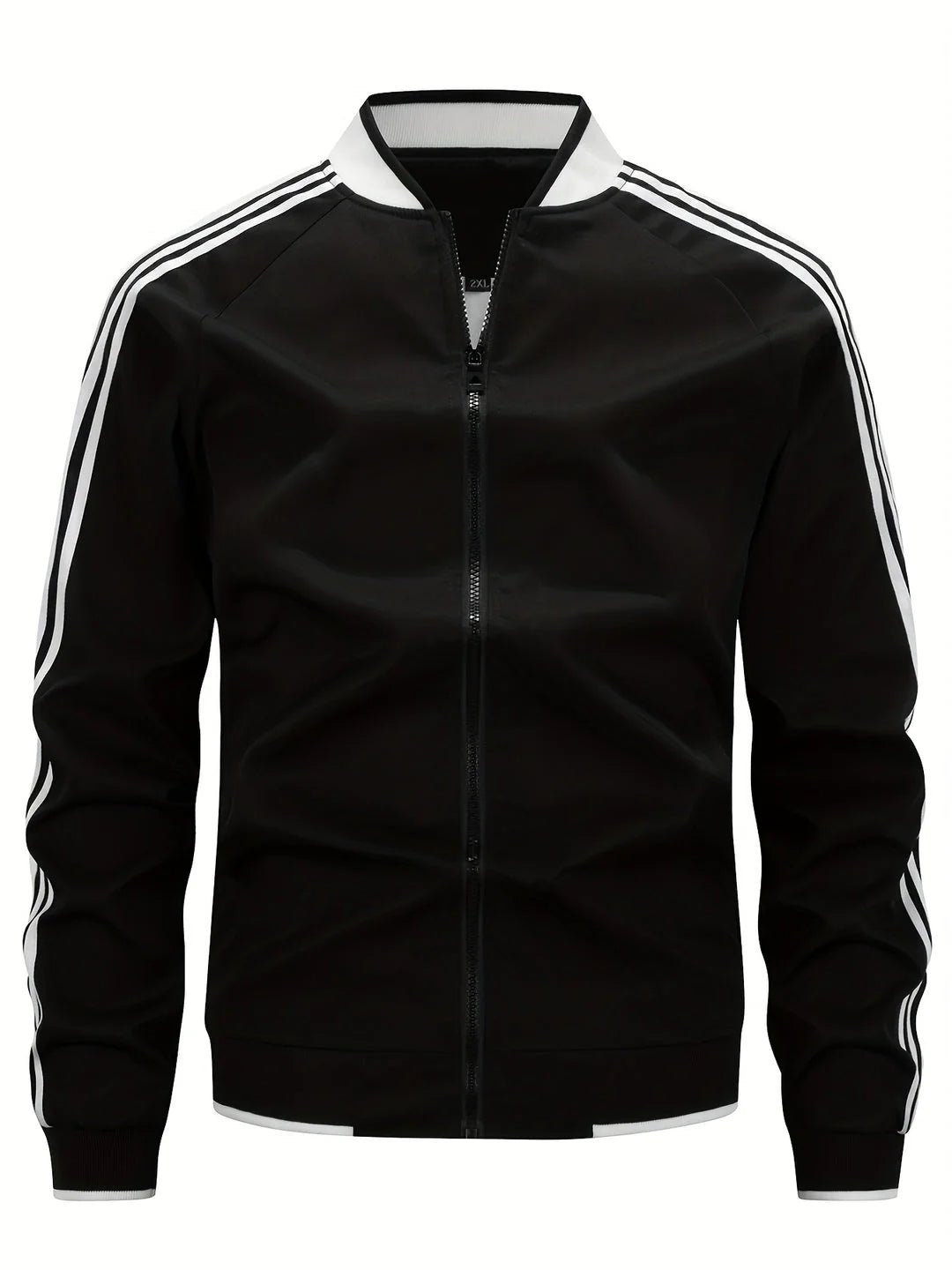 Veste intermédiaire pour homme | Col baseball avec manches rayées