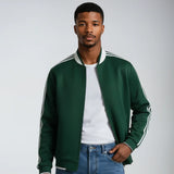 Veste intermédiaire pour homme | Col baseball avec manches rayées